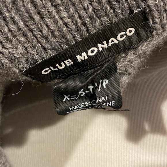 Grey “shrug” sweater from Club Monaco. Size XS. - Picture 3 of 5